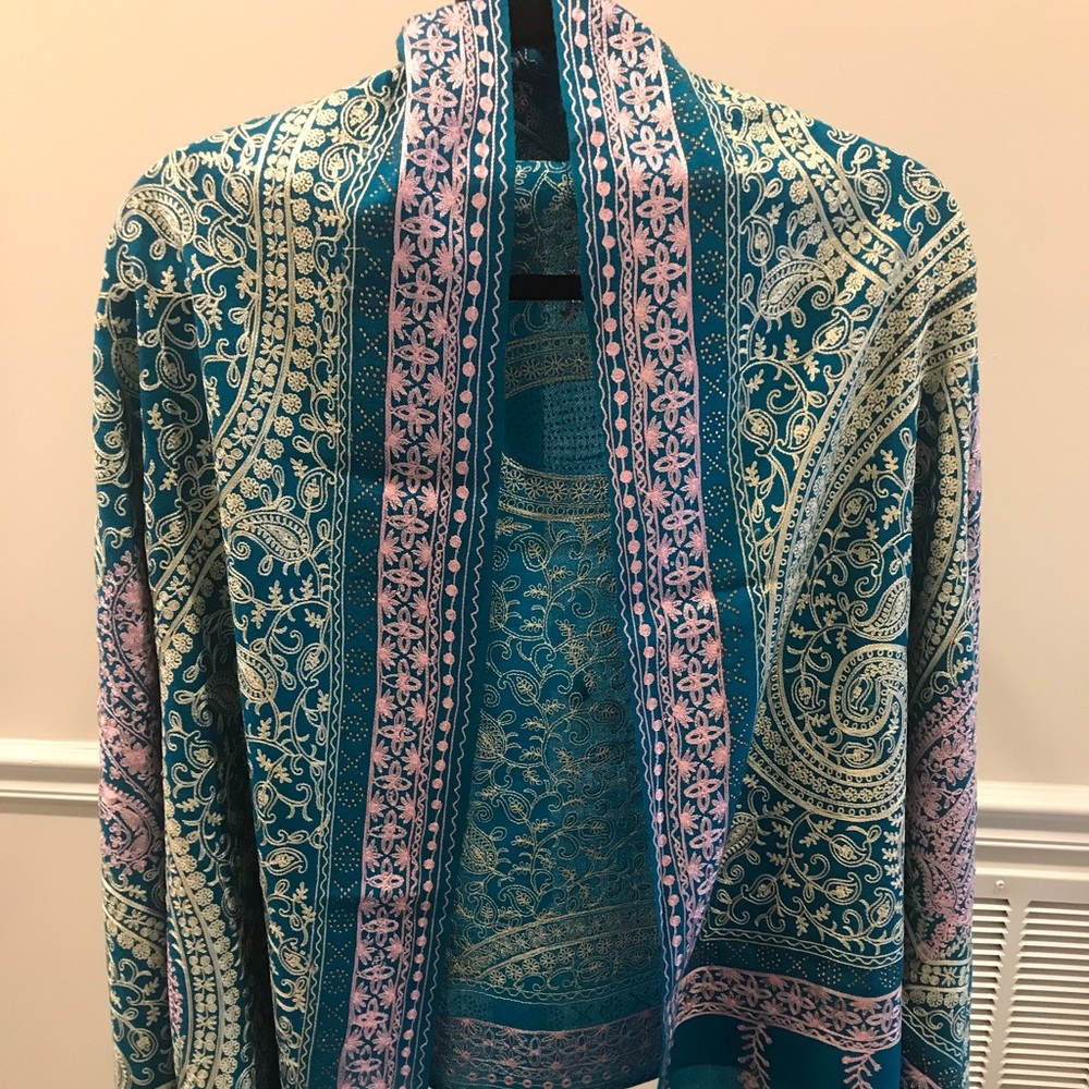 Kashmiri Embroidered Woolen Shawls.